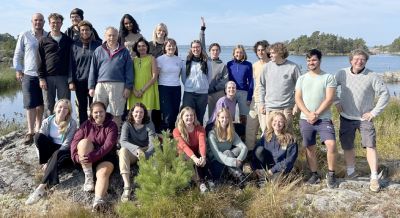 Participating students and teaching scientists at this year's Baltic Earth Summer School on the Swedish skerry island Askö