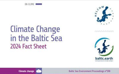 Teilansicht des Titelblattes der Publikation „Climate Change in the Baltic Sea 2024 Fact Sheet“