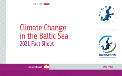 Cover of the Climate Change in the Baltic Sea 2021 Fact Sheet